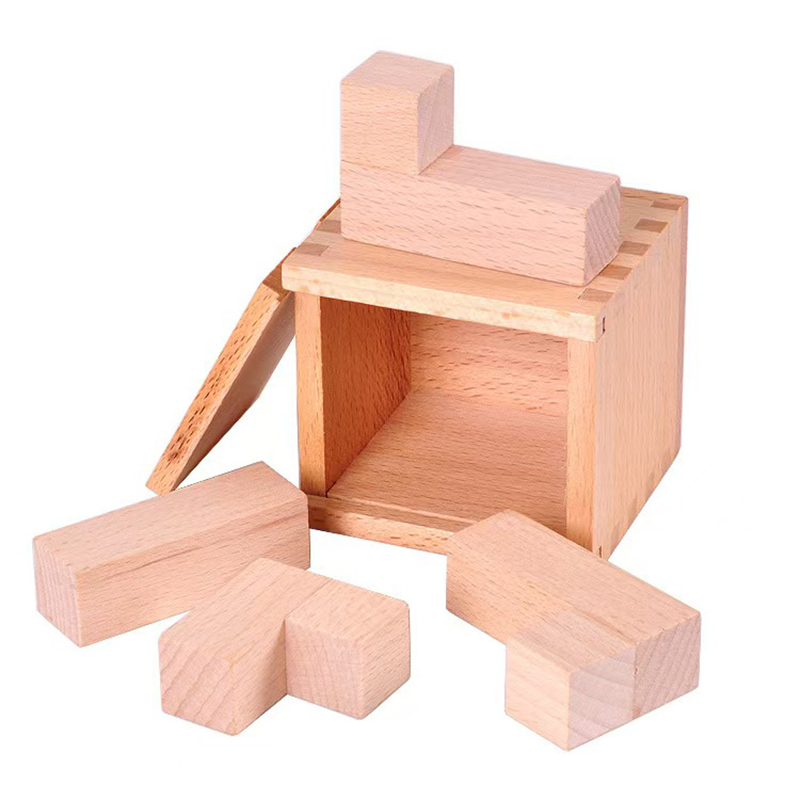 Woodworking Hobby - Kotak Puzzle Kayu Penempatan Blok Miring