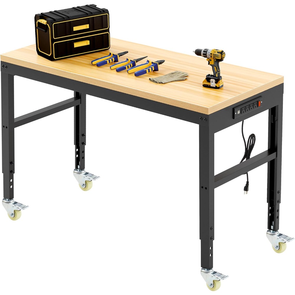 Woodworking Workbench - Meja Kerja yang Dapat Disesuaikan, Meja