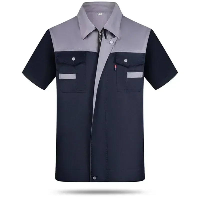 Woodworking Overalls - Kemeja Kerja Lengan Pendek Pria Wanita,