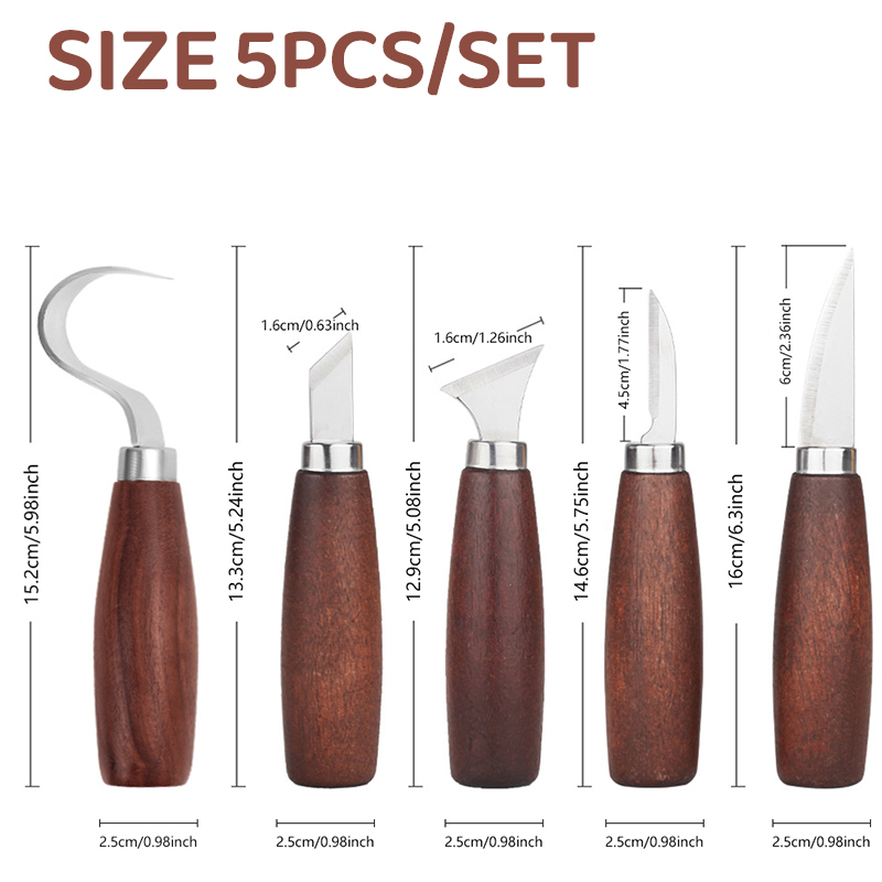 5pcs alat untuk ukiran kayu Se - Woodworking Knife ulasan dan harga