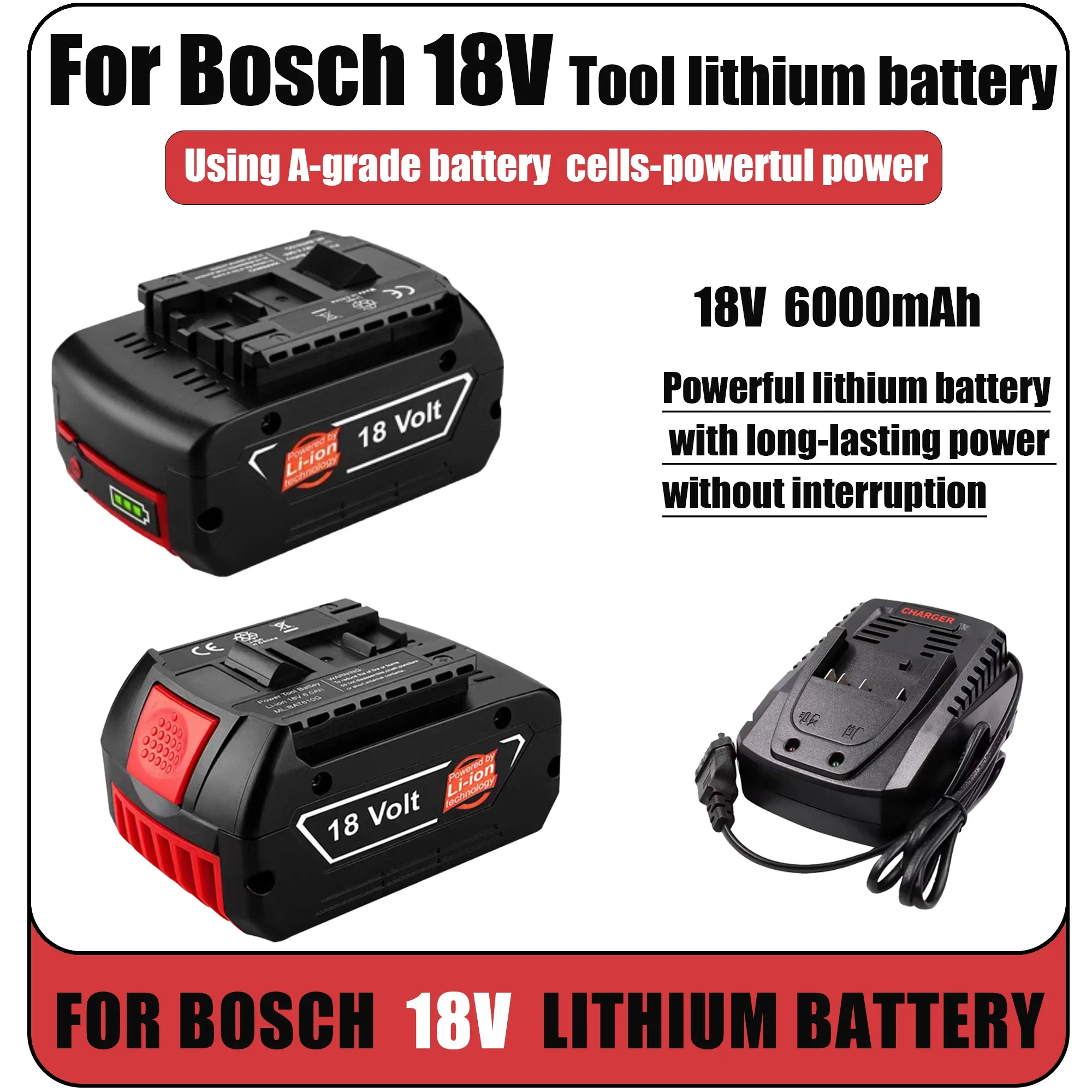 Baterai 18V 6.0Ah Peningkatan  - Bosch Drill Gsb 18V ulasan dan harga
