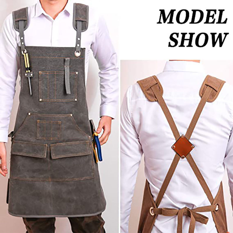 Apron Kanvas Tebal Sederhana d - Woodworking Overalls ulasan dan harga