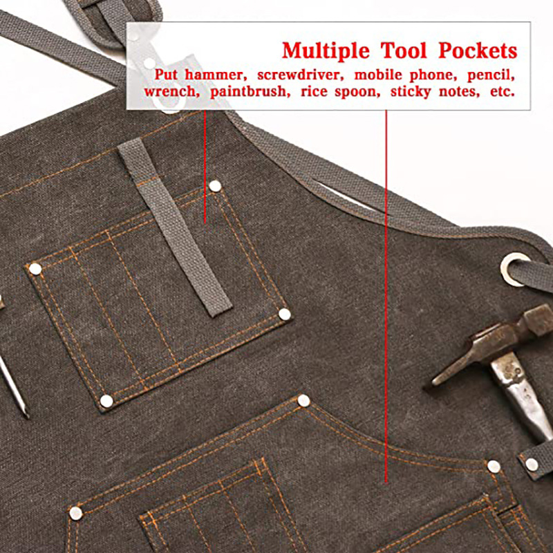 Apron Kanvas Tebal Sederhana d - Woodworking Overalls ulasan dan harga