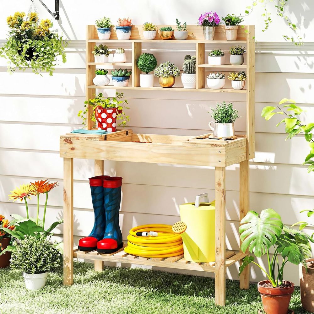 Meja Kerja Taman Kayu 60”, Mej - Woodworking Workbench ulasan dan harga