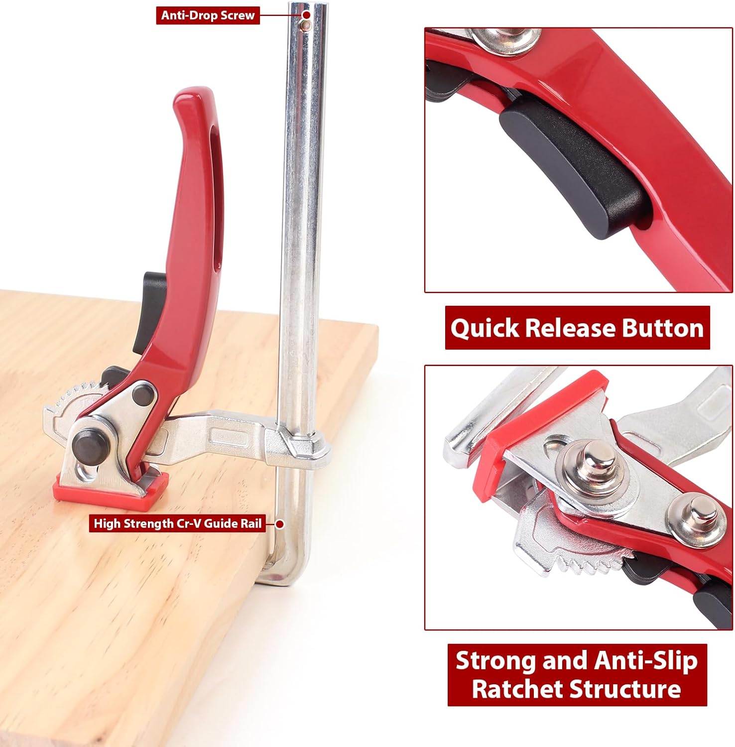 Penjepit F Ratchet Heavy Duty  - Woodworking Z Clips ulasan dan harga