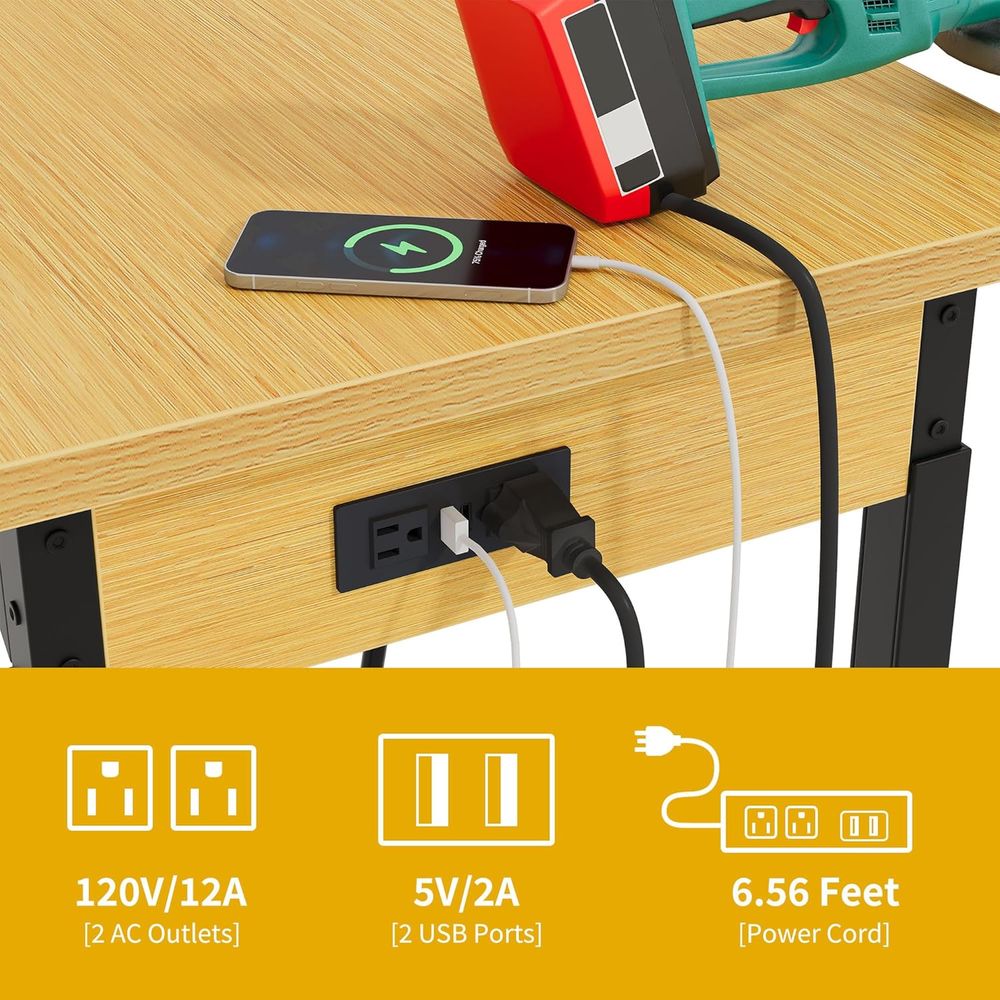 Meja Kerja Tugas Berat 60 inci - Woodworking Workbench ulasan dan harga
