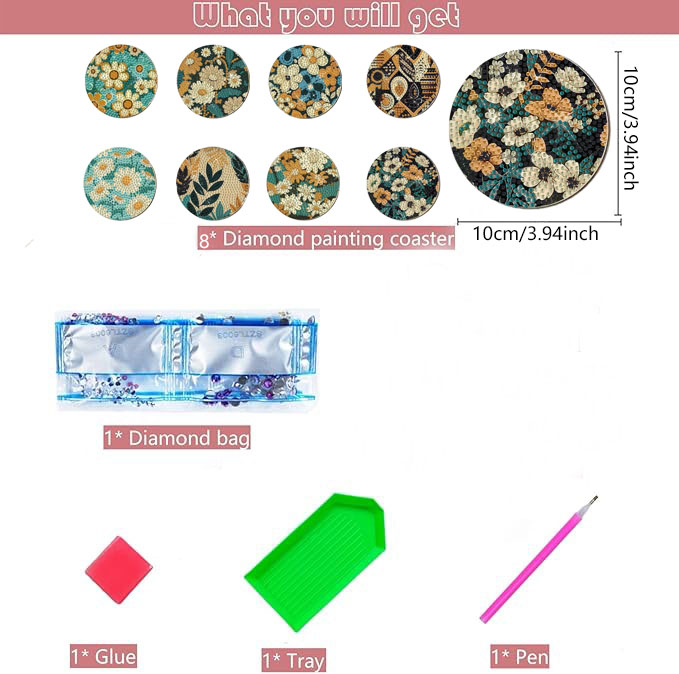 8 Buah Set Lukisan Berlian DIY - Woodworking Hobbies ulasan dan harga