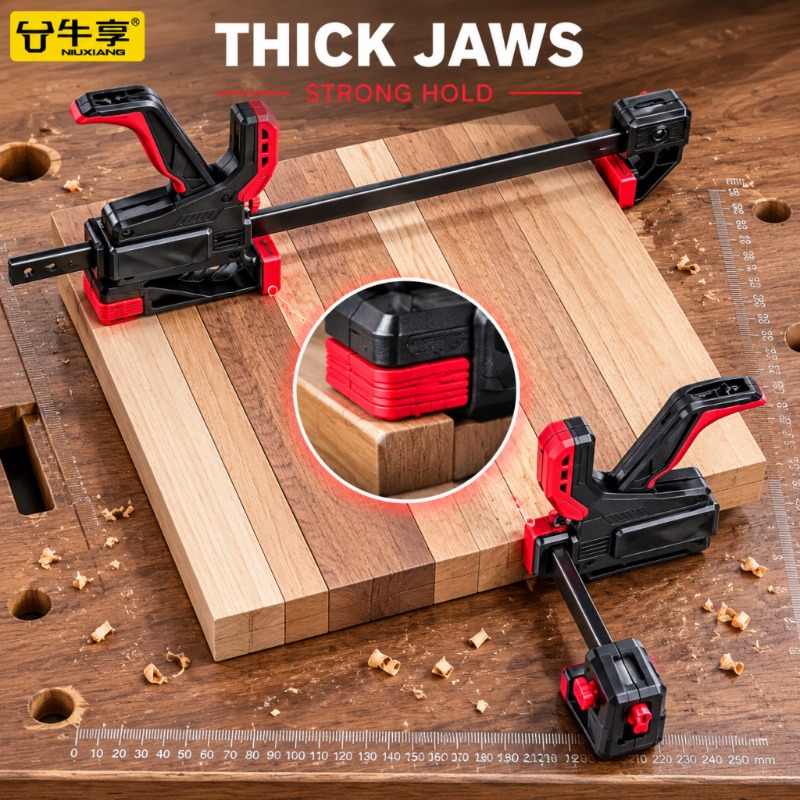 Klem Kayu Tipe F Cepat dan Kua - Woodworking Z Clips ulasan dan harga